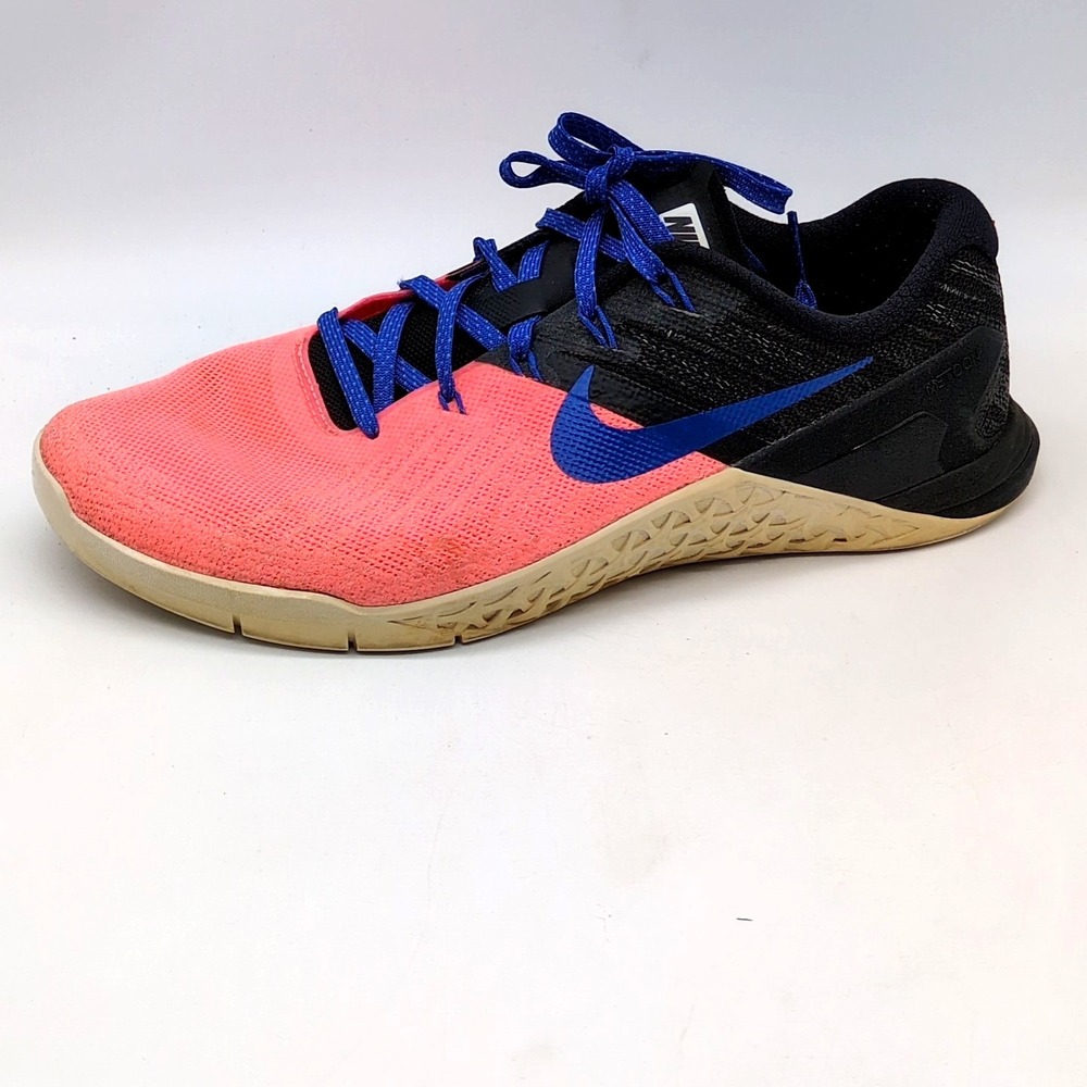 Nike Shoes Womens Metcon 3 Orange Black 8.5 Training Sneakers Comfort 849807-600